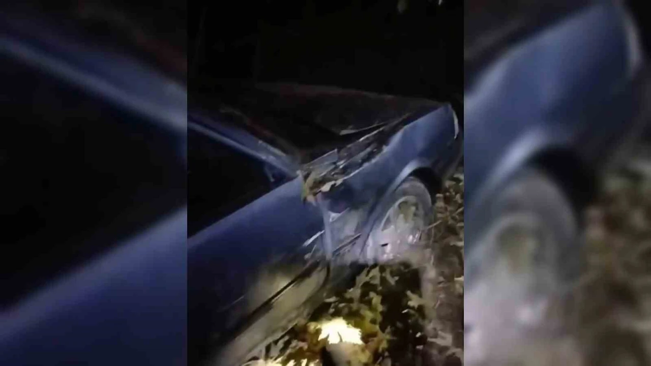 Otomobil şarampole yuvarlandı: 3 yaralı