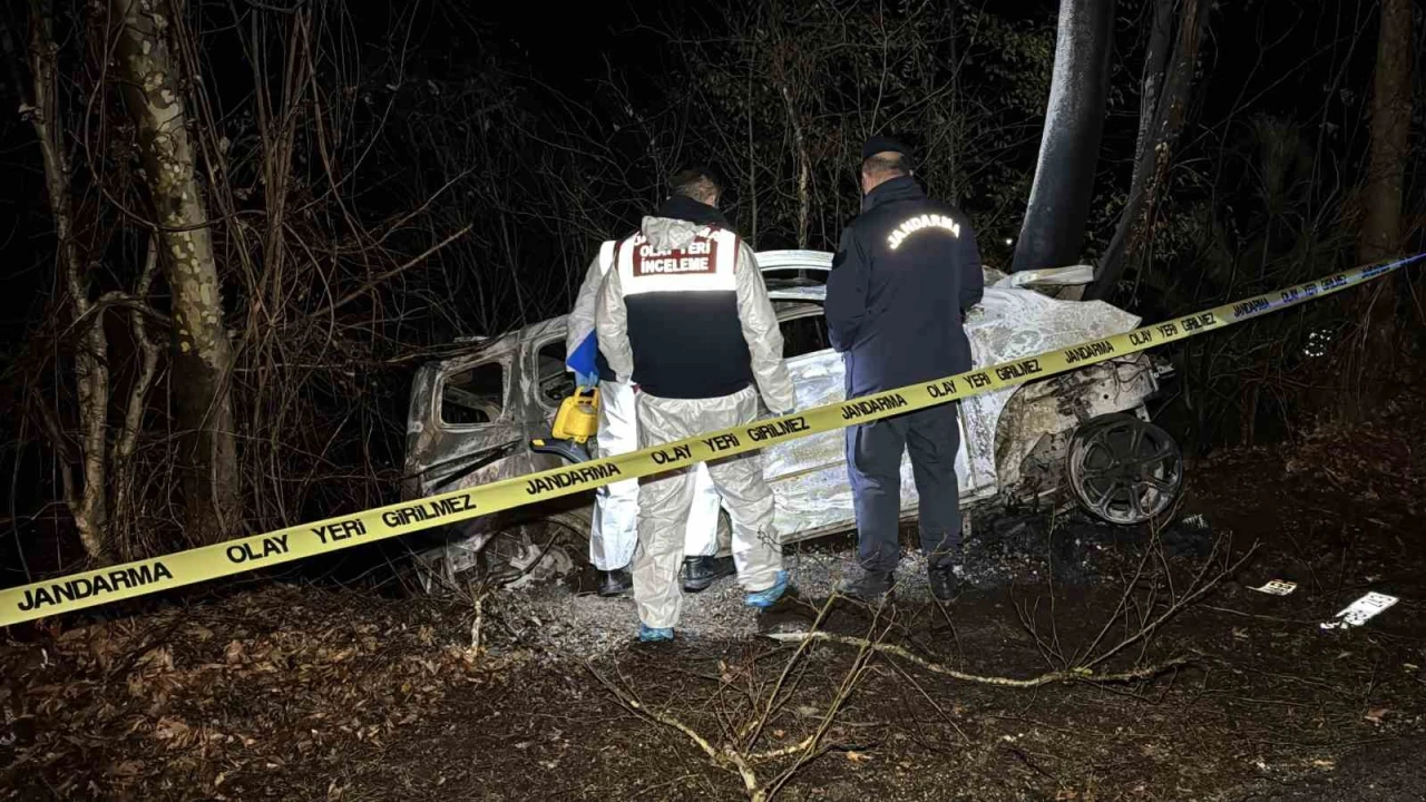 Feci kaza: Sürücü araçta yanarak hayatını kaybetti