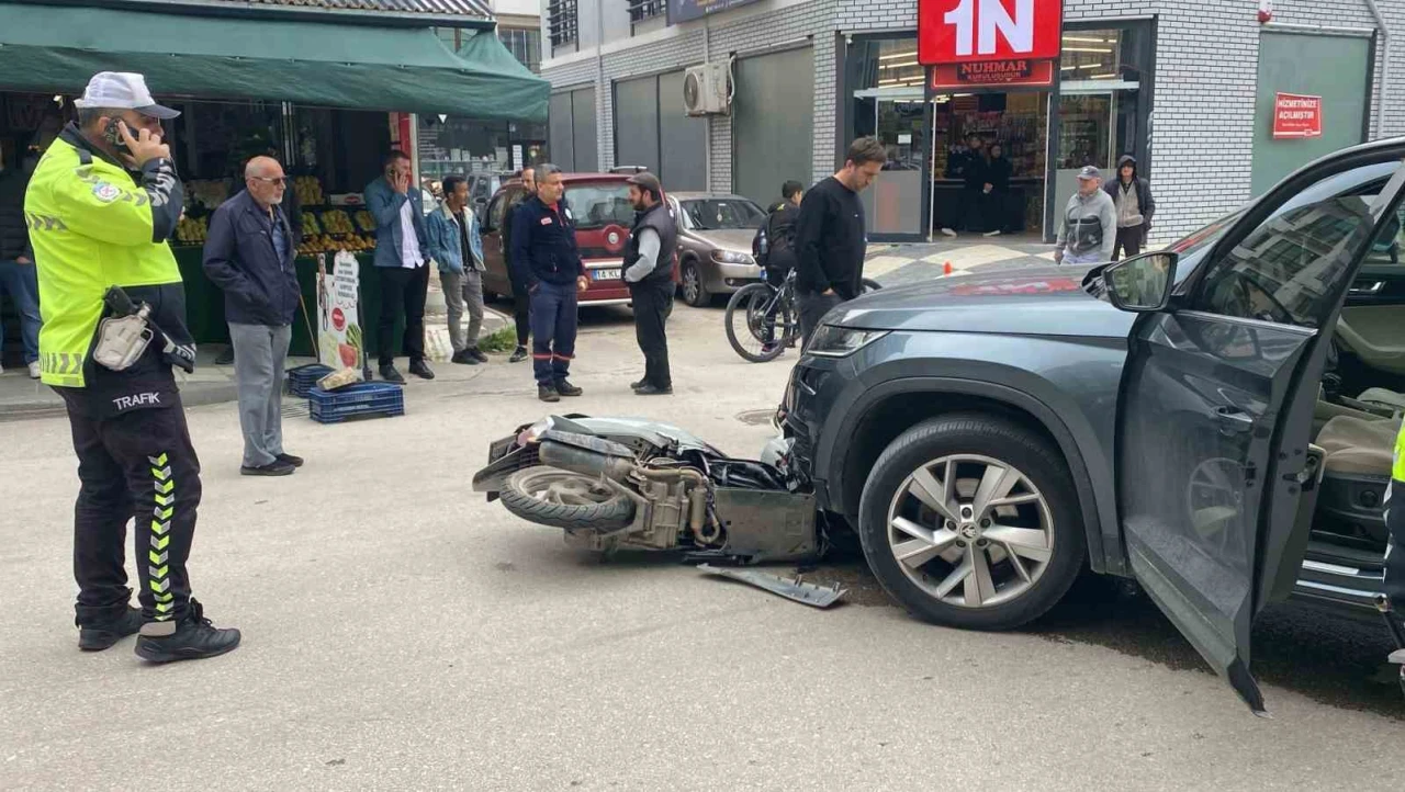 Cip ile motosiklet çarpıştı: 1 yaralı