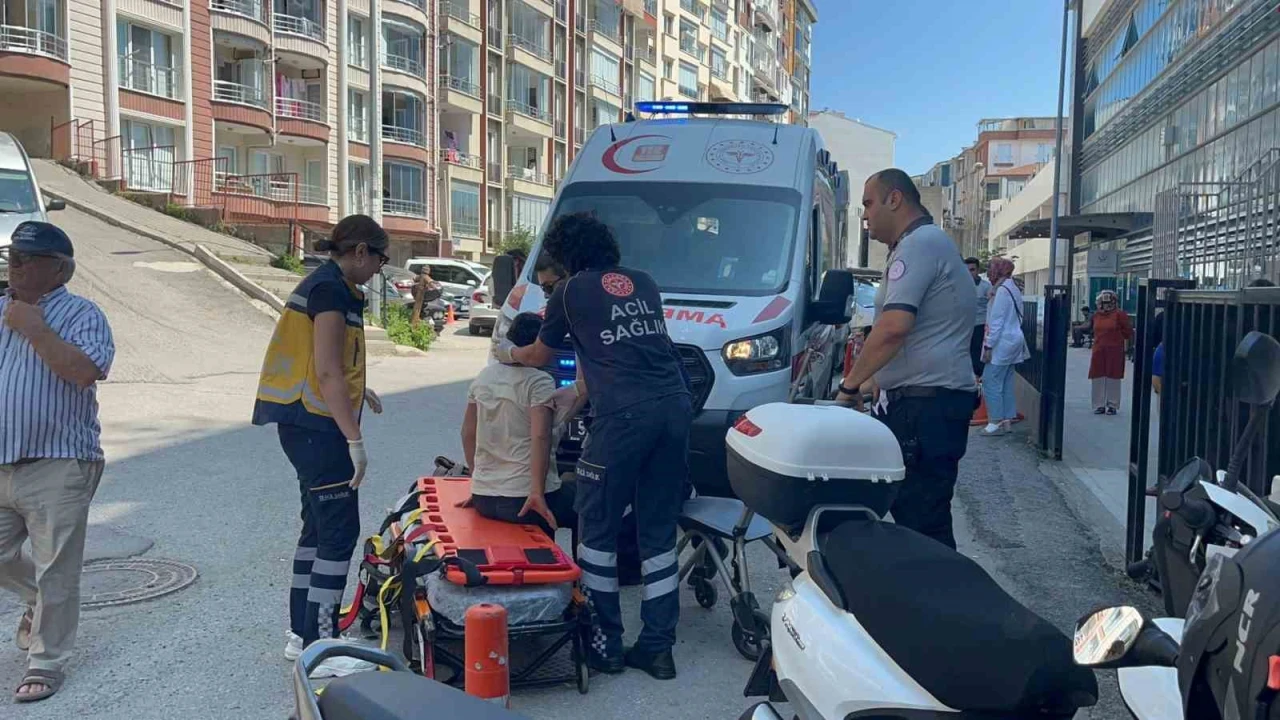 Elektrikli motosiklet devrildi