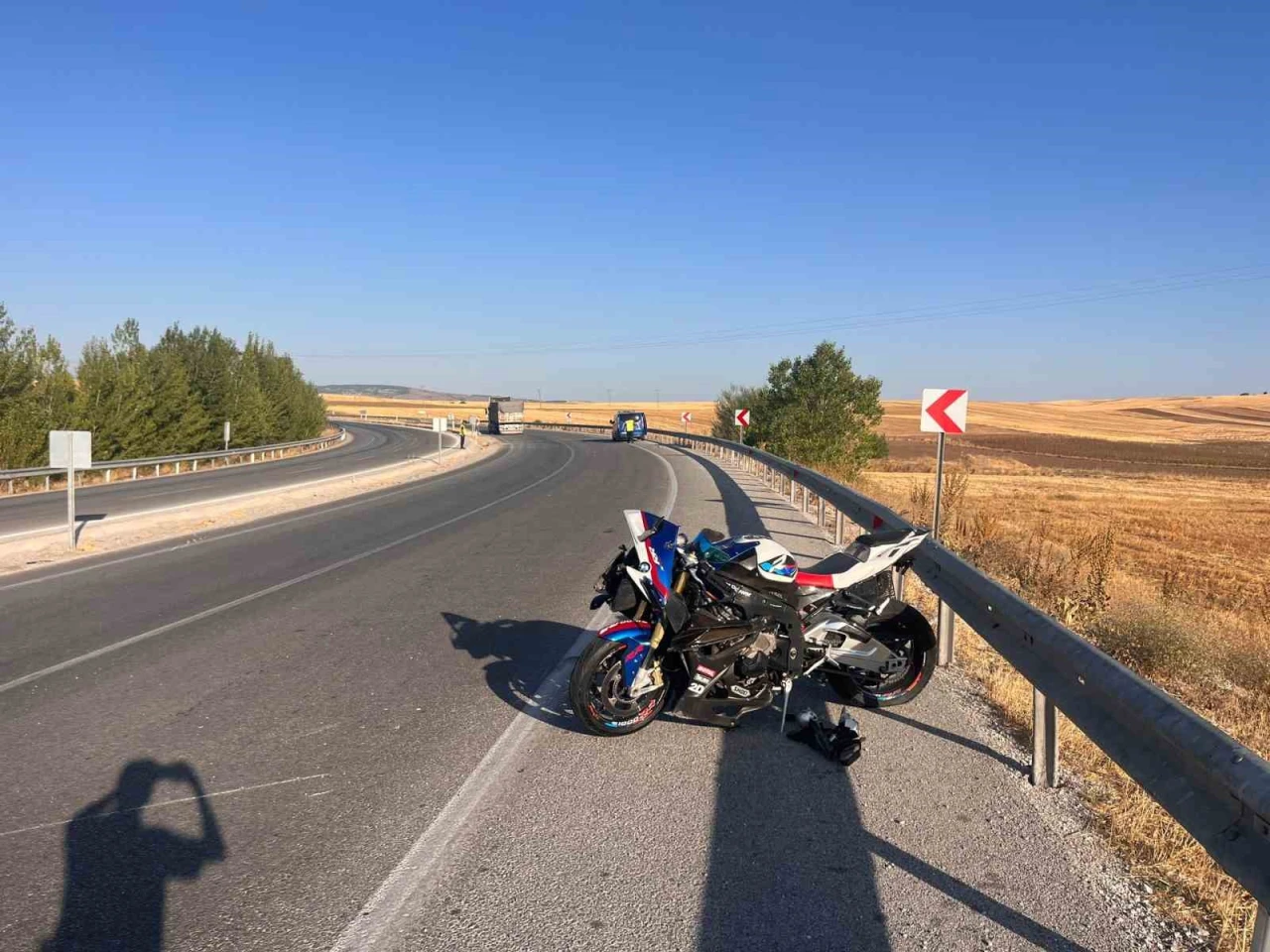 Çorum’da motosiklet kazası: 1 yaralı