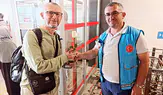 Hacılar Merzifon Havalimanı’nda Güllerle Karşılandı