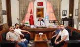 Başkan Kargı Misafirlerini Belediyede Ağırladı