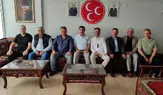 MHP Merzifon'da Yeni Binanın İlk Misafiri Aykut Erhan Oldu!