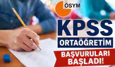 KPSS Ortaöğretim Başvuruları Başladı!