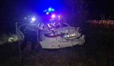 Otomobil Araziye Uçtu: 4 Yaralı