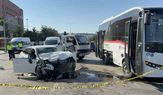 Otomobil ile Halk Otobüsü Çarpıştı: 7 Yaralı