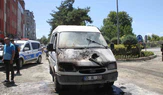 Seyir Halindeki Minibüs Alevlere Teslim Oldu