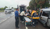 Motosiklet Yayaya Çarptı: 2 Yaralı