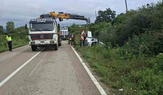Cam Yüklü Kamyonet Devrildi!