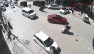 Amasya’da Otomobilin Yayaya Çarptığı Kaza Kamerada