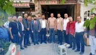 AK Parti ve MHP’den Çay Ocağı İşletmecisine Geçmiş Olsun Ziyareti