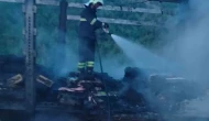 Çorum’da tırın dorsesi alev alev yandı