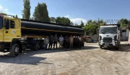 Merzifon’da Köy Yollarında Asfalt Çalışmaları Sürüyor
