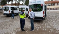 Merzifon'da Okul Servislerine Sıkı Denetim ve Trafik Eğitimi