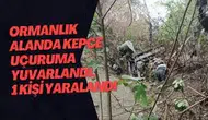 Feci Kaza: Kepçe Uçuruma Yuvarlandı, Operatör Yaralandı