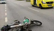 Merzifon’da Ambulans ile Motosiklet Çarpıştı: 1 Yaralı
