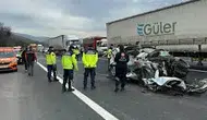 Düzce’de tır ile otomobilin karıştığı kazada 5 kişi yaralandı