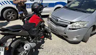 Otomobil ile Motosiklet Çarpıştı: 2 Yaralı