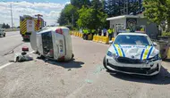 Merzifon'da Feci Kaza! Polis Aracına Çarpan Otomobil Takla Attı: 2'si Ağır 4 Yaralı