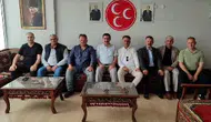 MHP Merzifon'da Yeni Binanın İlk Misafiri Aykut Erhan Oldu!