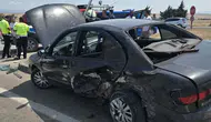 Merzifon-Samsun Karayolu'nda Kaza! İki Otomobil Çarpıştı