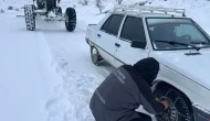 Merzifon’da Karda Mahsur Kalan Vatandaşlar Kurtarıldı