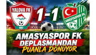 Amasyaspor FK deplasmanda puanla dönüyor