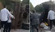 Traktör Römorku Devrildi: 11 Yaralı!