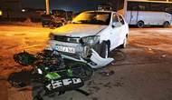 Otomobil ile Motosiklet Çarpıştı: 3 Yaralı