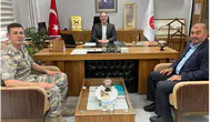 Üsteğmen Haşeri’den Müftü Yalçınkaya’ya Ziyaret!