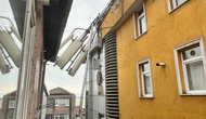 Fırtına baz istasyonunu devirdi