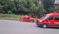 Arızalanan Otomobile Tır Çarptı: 2 Yaralı