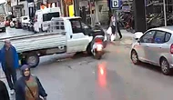 Motosiklet Kamyonete Çarptı: Motokurye Yaralandı