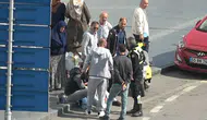 Motosiklet Devrildi! İki Kişi Ölümden Döndü