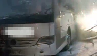 Tünel Çıkışında Yolcu Otobüsü Alevlere Teslim Oldu!