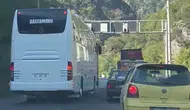 Otobüsün Tehlikeli Sollaması Kamerada!