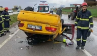 Yağış Kazayı Getirdi: Araç Takla Attı, 2 Yaralı!