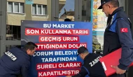 Çorum’da Zincir Market Mühürlendi
