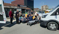 Minibüs İle Motosiklet Çarpıştı: 1 Yaralı