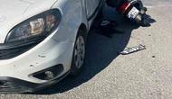 Motosiklet ile Otomobil Çarpıştı: 2 Yaralı