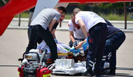Çorum’da balkondan düşen çocuk ağır yaralandı, ambulans helikopterle Ankara’ya sevk edildi