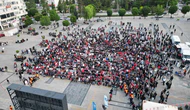 Çorum’da Milli Heyecan! Vatandaşlar Türkiye Maçını Dev Ekranda İzledi