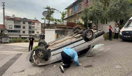 El Freni Yetmedi, Otomobil Takla Attı