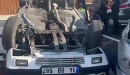 Korkutan Kaza: Otomobil Takla Atıp Ters Döndü, 5 Yaralı