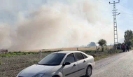 Çorum’da tarlada yangın çıktı