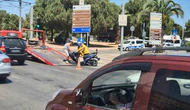 Otomobil ile Motosiklet Çarpıştı: Ehliyetsiz Sürücünün Aracı Trafikten Men Edildi