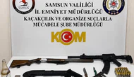 Bafra’da ruhsatsız silah operasyonu: 3 gözaltı