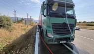 Seyir Halindeki Tırda Yangın Paniği