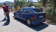 Otomobil ile Motosiklet Çarpıştı: Sürücü Yaralandı